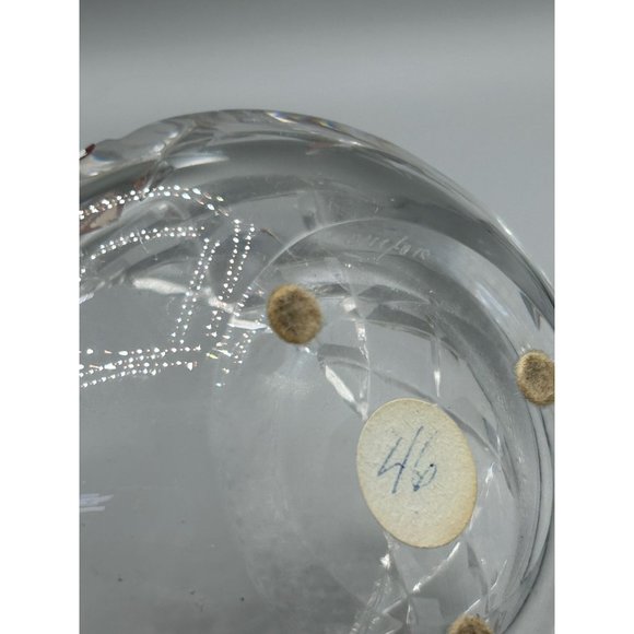 Orrefors Sweden Small Crystal Bowl Dish Scalloped Edges "Sofiero" GUNNAR CYRÉN - Picture 12 of 12